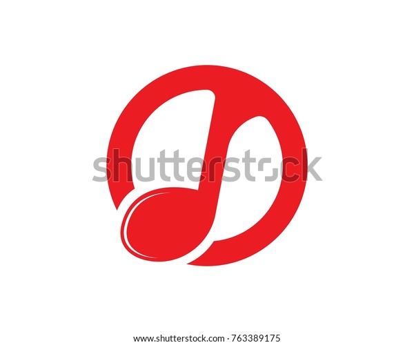 Music Note Symbols Logo Icons Template Stock Vector (Royalty Free ...