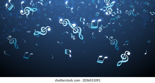 Music Note Symbols Vector Backdrop Audio Stock Vector (Royalty Free ...