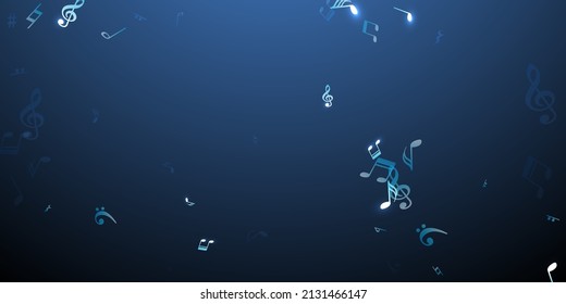 Music note symbols vector background. Audio recording elements burst. Pop music wallpaper. Isolated note symbols signs with sharp. Album cover background.