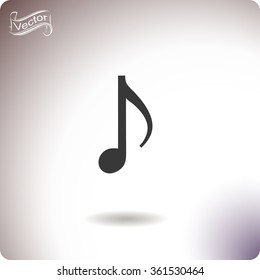 Music note symbols. Vector icon.