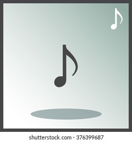 Music note symbols. Vector icon.