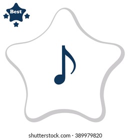 Music note symbols. Vector icon.
