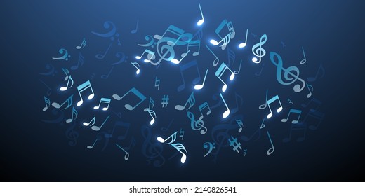 Music Note Symbols Vector Wallpaper Audio Stock Vector (Royalty Free ...