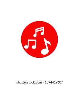 Music note symphony icon logo design inspiration vector template