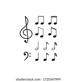 Music note in vector file 