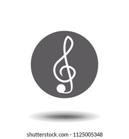 Music note vector icon