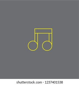 Music note vector icon