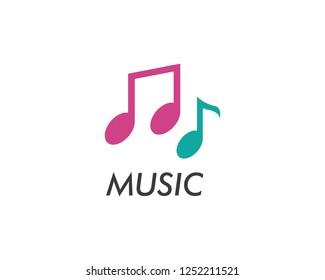 Music note vector icon 