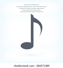 Music note vector icon