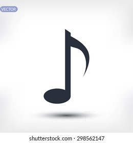 Music note vector icon