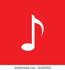 Music note vector icon