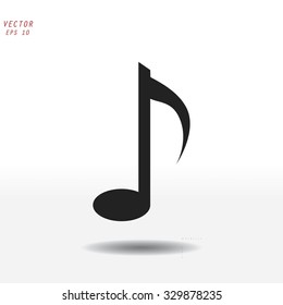 Music note vector icon