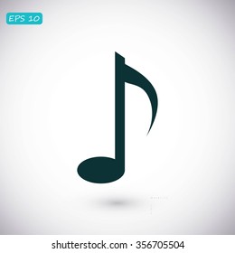 Music note vector icon