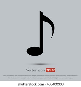 Music note vector icon