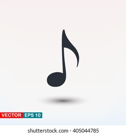 Music note vector icon