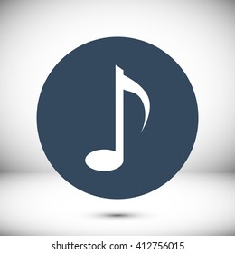 Music note vector icon