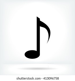 Music note vector icon