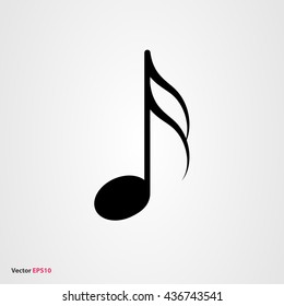 Music note vector icon