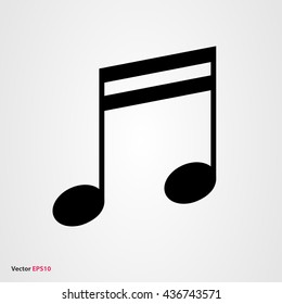 Music note vector icon