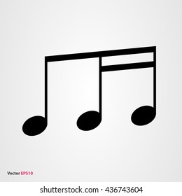 Music note vector icon