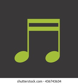 Music note vector icon