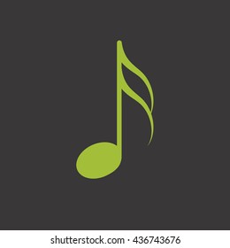 Music note vector icon