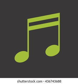 Music note vector icon