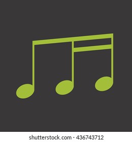 Music note vector icon