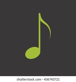 Music note vector icon