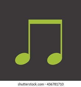 Music note vector icon