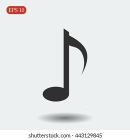Music note vector icon