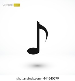 Music note vector icon
