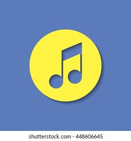 music note vector icon