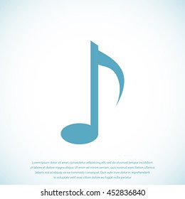Music note vector icon