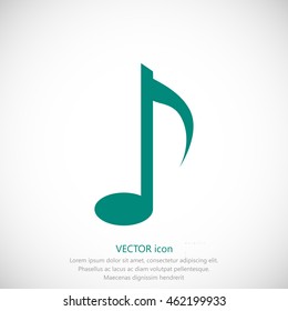 Music note vector icon