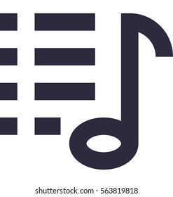 Music Note Vector Icon
