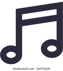 Music Note Vector Icon