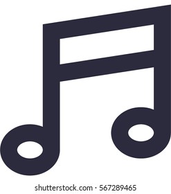 Music Note Vector Icon