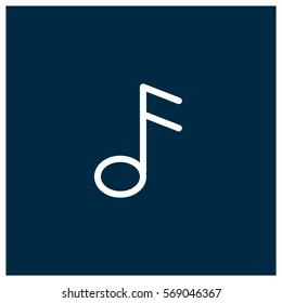 Music note vector icon