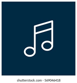 Music note vector icon