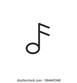 Music note vector icon