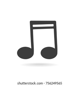 Music note vector icon