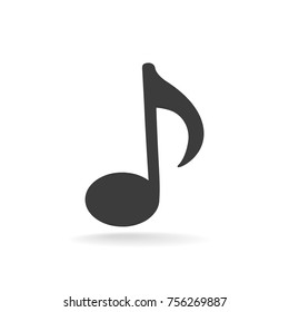 Music note vector icon