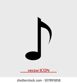 Music note vector icon, vector best flat icon, EPS