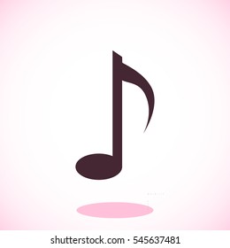 Music note vector icon, vector best flat icon, EPS