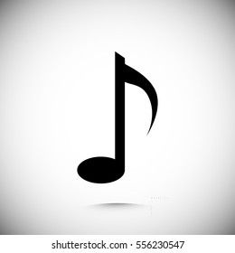 Music note vector icon, vector best flat icon, EPS