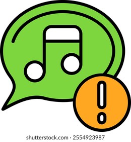 Music note Vector Icon Design Symbol