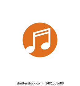 Music note vector icon illustration design 