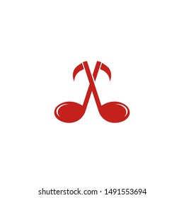 Music note vector icon illustration design 
