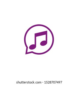 Music note vector icon illustration design 